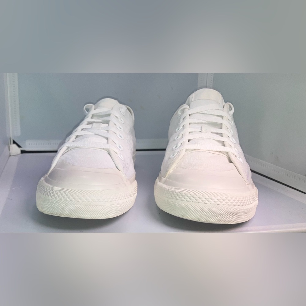 Adidas Nizza RF Triple White Men 10/Womens 11.5 - Picture 5 of 13